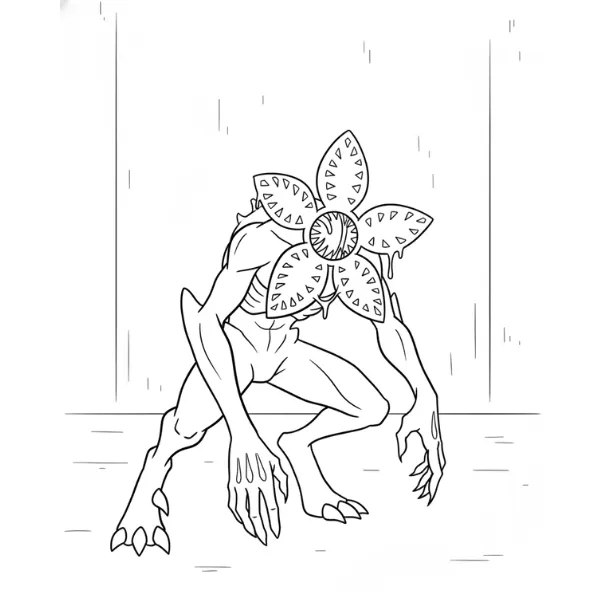 Tranh tô màu The Demogorgon