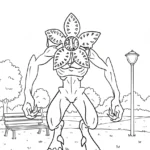 coloriage Demogorgon a imprimer gratuit