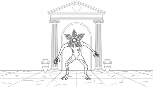 coloriage Demogorgon gratuit a imprimer