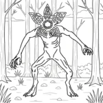 coloriage Demogorgon a telecharger