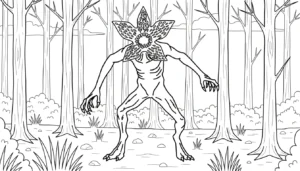 coloriage Demogorgon a telecharger