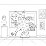 coloriage Demogorgon pour enfant a imprimer gratuit