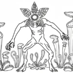 coloriage Demogorgon gratuit en ligne