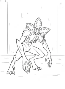 coloriage Demogorgon gratuit a imprimer