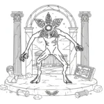 coloriage Demogorgon à imprimer pdf gratuit