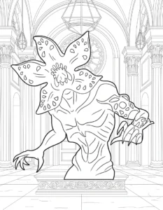 imprimer coloriage Demogorgon