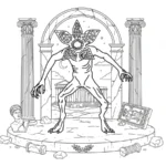 coloriage Demogorgon gratuit en ligne