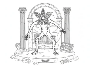 coloriage Demogorgon gratuit en ligne