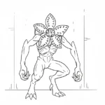 imprimer coloriage Demogorgon pour enfant