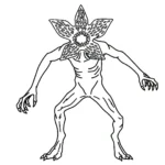 coloriage Demogorgon a dessiner et imprimer