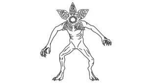 coloriage Demogorgon a dessiner et imprimer