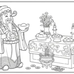 coloriage Dieu de la Richesse pour bebe a imprimer