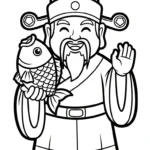 coloriage Dieu de la Richesse et dessins