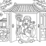 coloriage Dieu de la Richesse à imprimer pour enfant de 8 ans