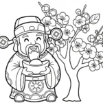 coloriage Dieu de la Richesse gratuit