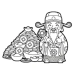 coloriage Dieu de la Richesse en ligne