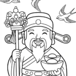 télécharger coloriage Dieu de la Richesse gratuit