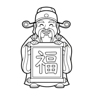 coloriage Dieu de la Richesse et dessins