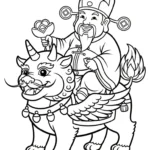 coloriage Dieu de la Richesse à imprimer gratuitement