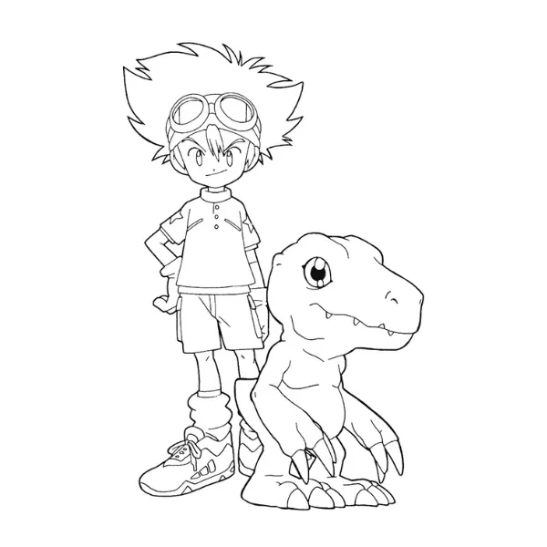 Tranh tô màu Digimon