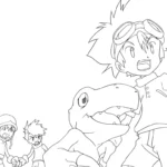 coloriage Digimon à imprimer pour enfants