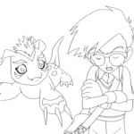 coloriage Digimon pour enfant gratuit