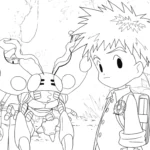 coloriage Digimon a colorier en ligne gratuitement