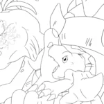 imprimer coloriage Digimon pour enfant