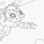 coloriage Digimon pour enfant de 5 ans