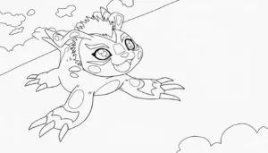 coloriage Digimon pour enfant de 5 ans