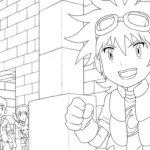 coloriage Digimon et découpage à imprimer