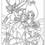 coloriage Digimon pour enfant de 3 ans