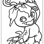 coloriage Digimon pour enfant de 10 ans