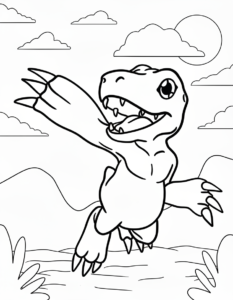 coloriage Digimon de pour enfants