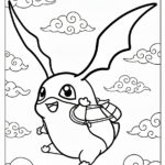 coloriage Digimon à imprimer pour enfant de 8 ans