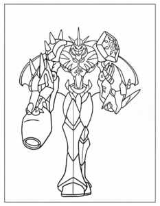 coloriage Digimon pour enfants à imprimer