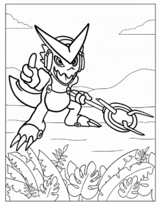 coloriage Digimon pour enfant de 10 ans