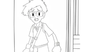 coloriage Digimon pour enfant de 6 ans