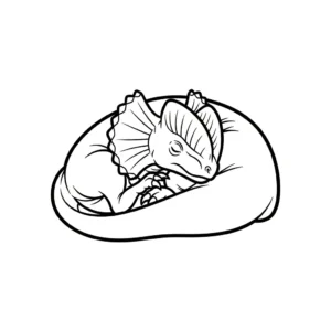coloriage Dilophosaurus gratuit en ligne