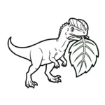 coloriage Dilophosaurus a imprimer gratuit