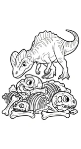 coloriage Dilophosaurus gratuit à imprimer