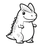 coloriage Dilophosaurus à imprimer pdf