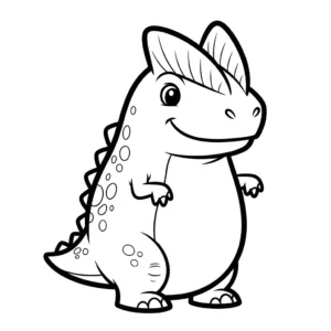 coloriage Dilophosaurus à imprimer pdf