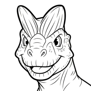 coloriage Dilophosaurus en ligne pour enfant