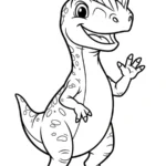 imprimer coloriage Dilophosaurus