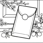 coloriage Enveloppe Rouge à imprimer pdf gratuit
