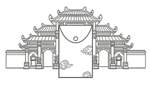 coloriage Enveloppe Rouge à imprimer pdf