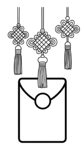 coloriage Enveloppe Rouge pour enfant de 2 ans