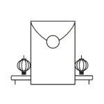 coloriage Enveloppe Rouge en ligne