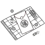 coloriage Enveloppe Rouge pour enfant de 5 ans